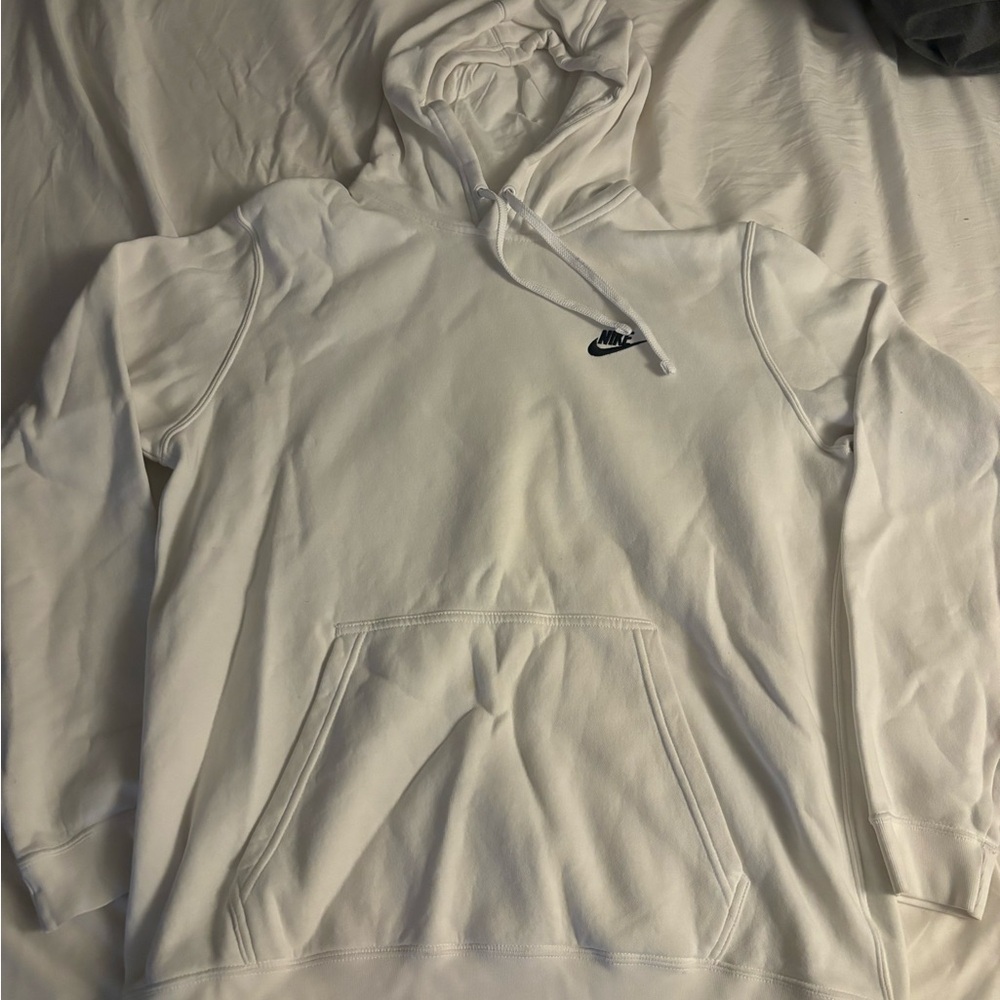 Nike White Club Fleece Hoodie